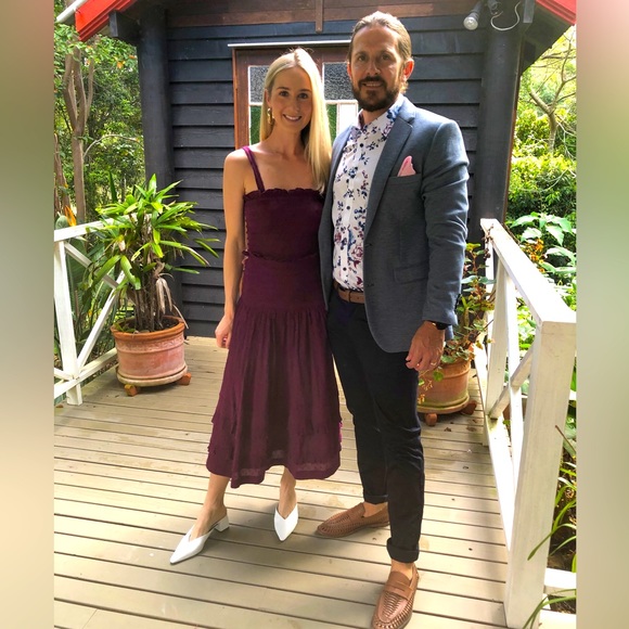 Steele dress, cheesecloth fabric in a deep purple, size XS - Picture 7 of 7